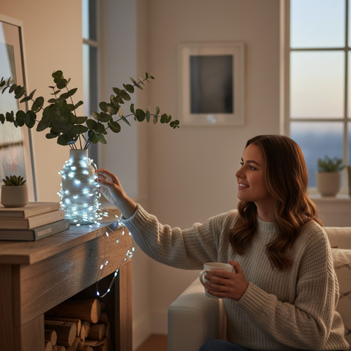 Гирлянда Homeclub, Роса, на батарейках, 20 microLED, 2м, мульти, фото