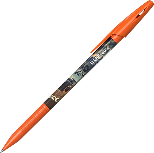 Ручка шариковая ERICHKRAUSE R-301 Stick Road Beast 0.7, синий, картинка