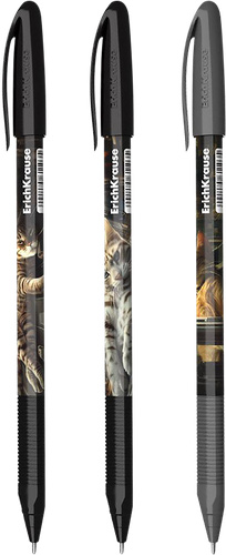 Ручка шариковая ERICHKRAUSE U-108 Stick Big City Cats 1.0, Ultra Glide Technology, синий, фотография
