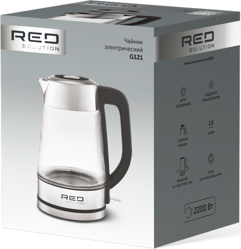 Чайник RED SOLUTION мощность 1850–2200Вт, объем 1.8л, Арт. G121, фотография