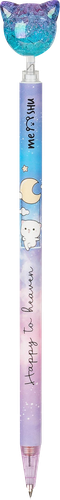 Карандаш механический MESHU Cute Cats, 0,7мм, софт-тач, с топпером, в ассортименте, вид