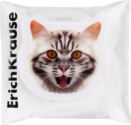 Ластик ERICHKRAUSE Big City Cats, мягкий оригинальной формы, детальное фото