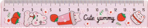 Набор чертежный MESHU Cute Kittens, линейка 15см, транспортир, 2 треугольника, крупный план
