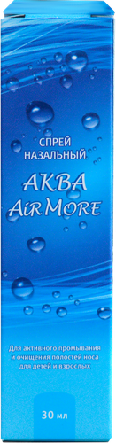 Спрей для носа АКВА AIR MORE назальный, 30мл, детальное фото