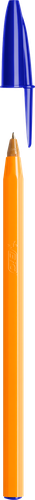 Набор шариковых ручек BIC Orange Fine, синий, 4шт, изображение