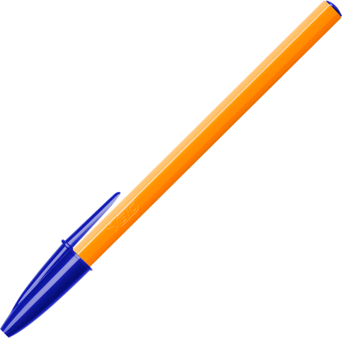 Набор шариковых ручек BIC Orange Fine, синий, 4шт, детальное фото