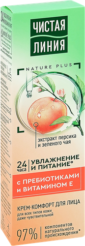 Крем-комфорт для лица ЧИСТАЯ ЛИНИЯ, 40мл, вид