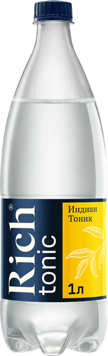 Напиток RICH Индиан Тоник сильногазированный, 1л, крупный план