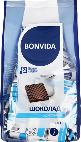 Шоколад молочный BONVIDA, 800г, изображение