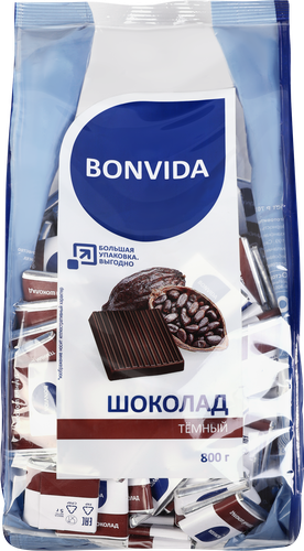 Шоколад темный BONVIDA, 800г, изображение