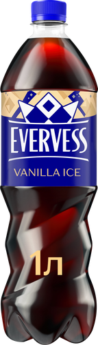 Напиток EVERVESS Cola Vanilla Ice Ванильное мороженое сильногазированный, без сахара, 1л, изображение