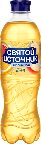 Лимонад СВЯТОЙ ИСТОЧНИК Груша-цитрус, газированный, 0.5л, фото