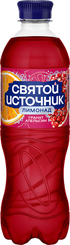 Лимонад СВЯТОЙ ИСТОЧНИК Гранат-апельсин, газированный, 0.5л, фото