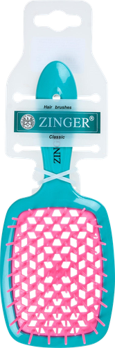 Расческа ZINGER MixColor продувная, в ассортименте, крупный план