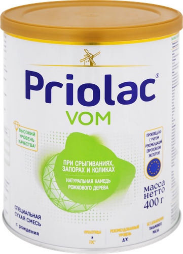 Смесь молочная PRIOLAC Vom, специализированная, с рождения, 400г, детальное фото