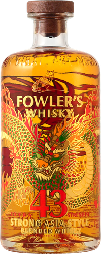 Виски FOWLERS Asia Style купажированный 40–43%, 0.7л, крупный план