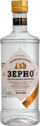 Водка ЗЕРНО Натуральная зерновая 40%, 0.7л, детальное фото