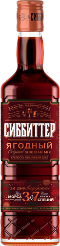 Настойка СИББИТТЕР Ягодный 30%, полусладкая, 0.5л, фото