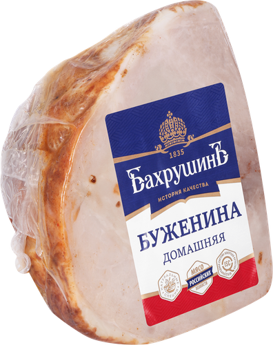 Буженина копчено-вареная БАХРУШИНЪ Домашняя, весовая, вид