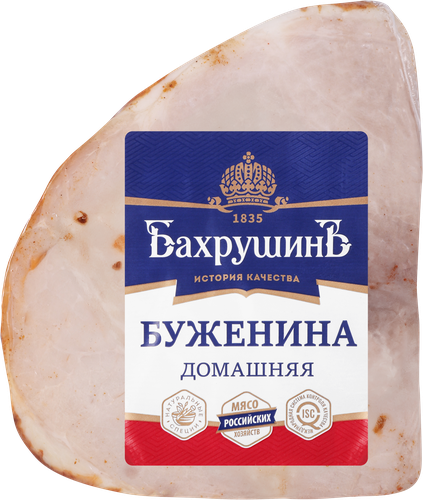 Буженина копчено-вареная БАХРУШИНЪ Домашняя, весовая, картинка