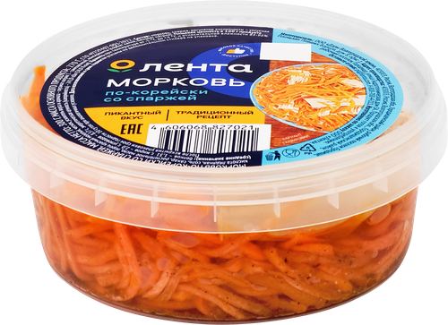 Морковь ЛЕНТА По-корейски со спаржей, 300г, картинка