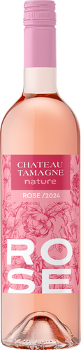 Вино CHATEAU TAMAGNE Nature Rose розовое сухое, 0.75л, картинка