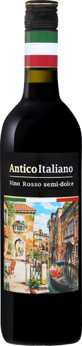 Вино ANTICO ITALIANO ординарное красное полусладкое, 0.7л