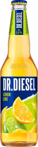 Напиток пивной DOCTOR DIESEL Лимон, лайм пастеризованный 5%, 0.4л, фото