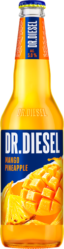 Напиток пивной DOCTOR DIESEL Манго, ананас пастеризованный 5%, 0.4л