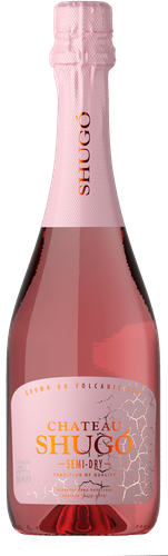 Вино игристое CHATEAU SHUGO розовое полусухое, 0.75л