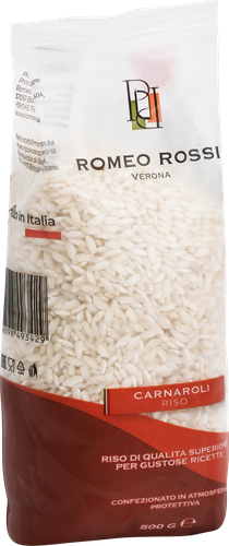 Рис длиннозерный ROMEO ROSSI Carnaroli, 500г, вид
