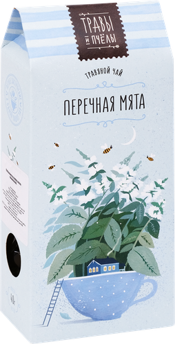 Чай травяной ТРАВЫ И ПЧЁЛЫ Перечная мята, 40г, картинка