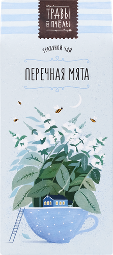 Чай травяной ТРАВЫ И ПЧЁЛЫ Перечная мята, 40г, вид