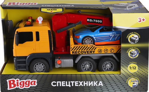 Игрушка BIGGA Автокран/Эвакуатор, со световыми и звуковыми эффектами, Арт. 666-51T/666-55T, детальное фото