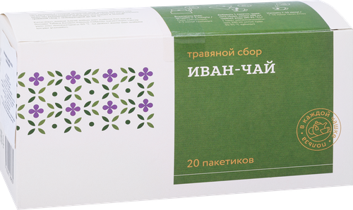 Чай травяной ТРАВЫ И ПЧЁЛЫ Травяной сбор Иван-чай микс, 20пак, фотография