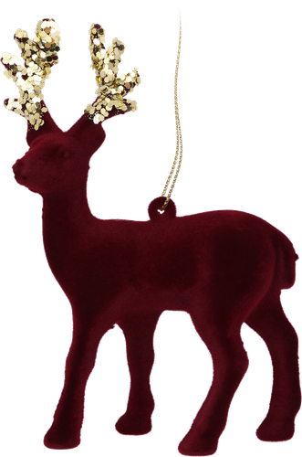 Украшение новогоднее HOMECLUB DEER Олень с золотыми рогами, 15см, картинка