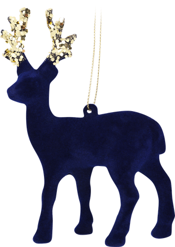 Украшение новогоднее HOMECLUB DEER Олень с золотыми рогами, 15см, вид