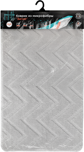 Коврик интерьерный FRESH CODE 50x80см, микрофибра, в ассортименте, Арт. 77381, фотография