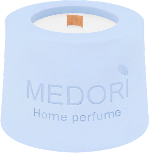 Свеча ароматическая MEDORI Аврора, Duo effect, соевый воск, керамический подсвечник, 85мл, Арт. МС 201, изображение