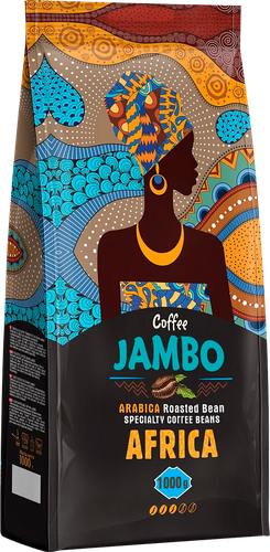 Кофе зерновой JAMBO обжаренный, 1кг, картинка