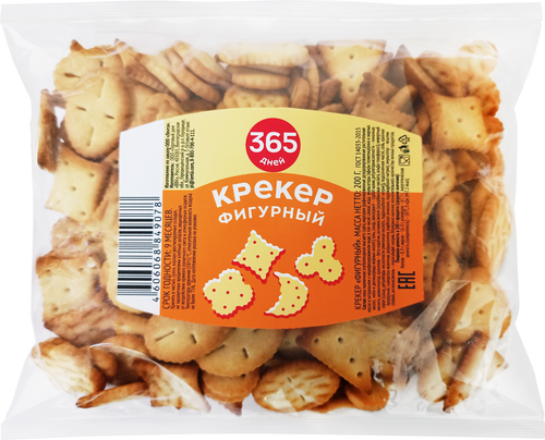 Крекер 365 ДНЕЙ фигурный, 200г, фотография