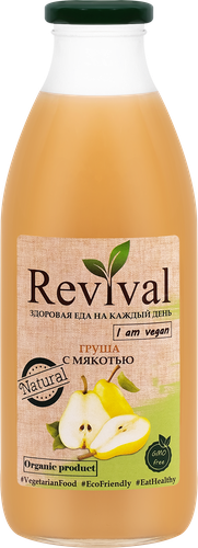 Нектар REVIVAL Грушевый с мякотью, с 3 лет, 0.75л, фотография