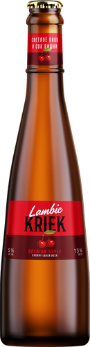 Напиток пивной LAMBIC KRIEK с соком вишни нефильтрованный пастеризованный осветленный 5,0%, 0,45л, вид