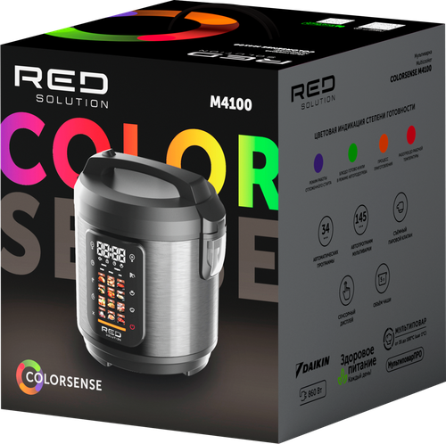 Мультиварка RED SOLUTION электронная сенсорная, 860Вт, Арт. M4100, крупный план