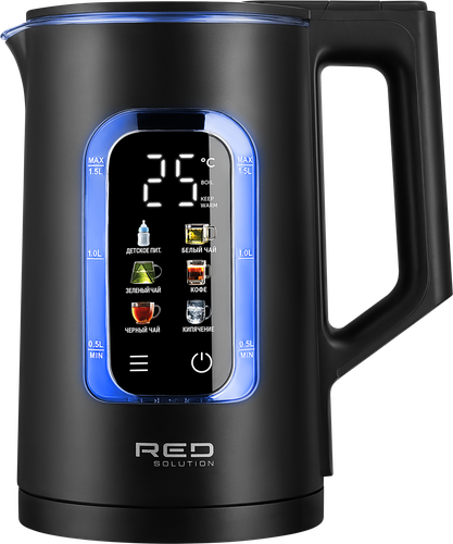 Чайник RED SOLUTION 1500Вт, 1.5л, пластик, стекло, Арт. G125D, фото