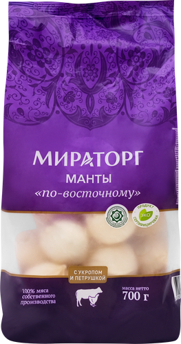 Манты МИРАТОРГ По-восточному, 700г, крупный план