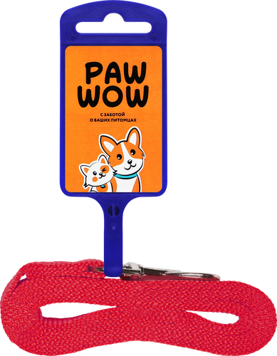 Поводок для собак PAW WOW усиленный синтетический, черный, 2м, картинка