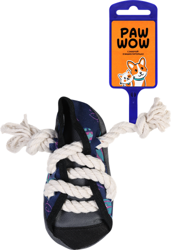 Игрушка-тягалка PAW WOW Кед с пищалкой, изображение