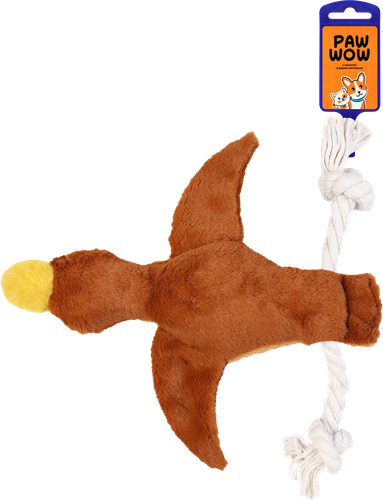 Игрушка-тягалка PAW WOW Утка меховая, крупный план
