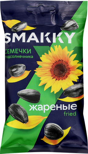 Семечки подсолнечника SMAKKY жареные, 90г, изображение